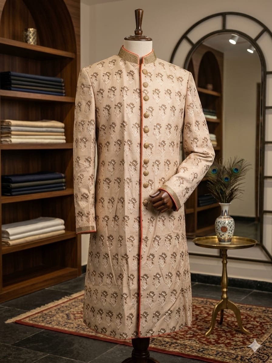 CLASSIC EMBROIDERED SHERWANI