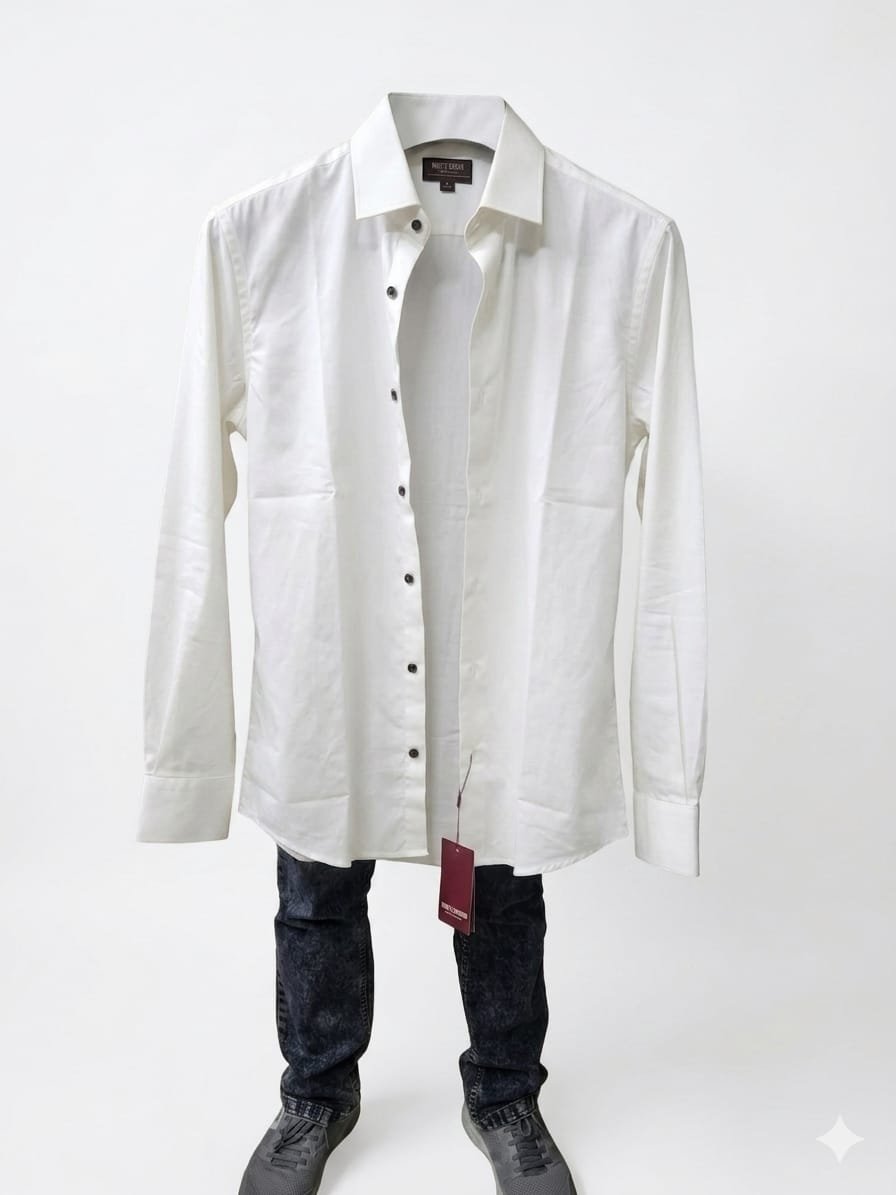 CLASSIC PRISTINE WHITE FORMAL SHIRT