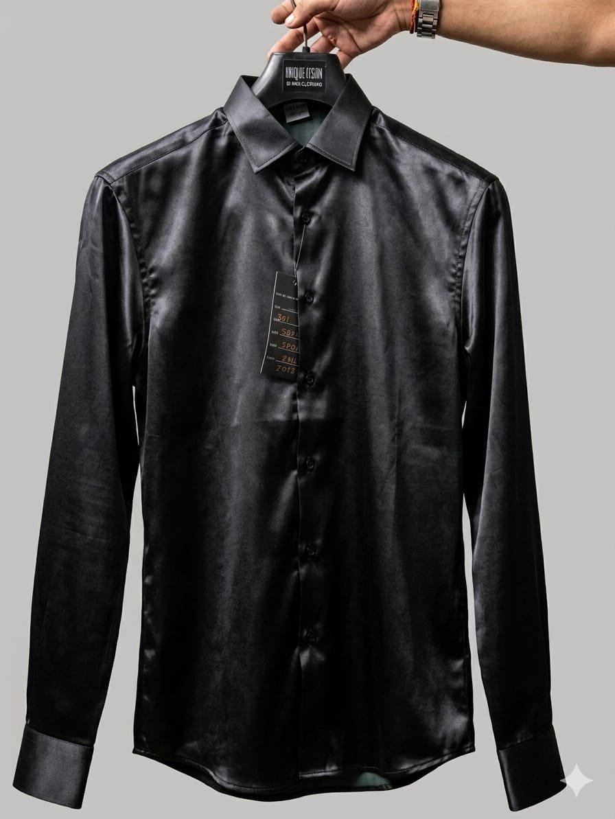 PARTY WEAR RYAL BLACK SHIRT